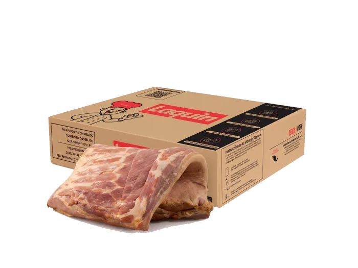 Tocino ahumado Ahumex, panceta de cerdo de corte grueso